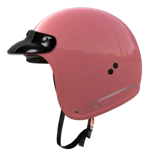 Casco P/moto Vertigo V10 Fluid Abierto Rosa Talle M Rosa Brillante M